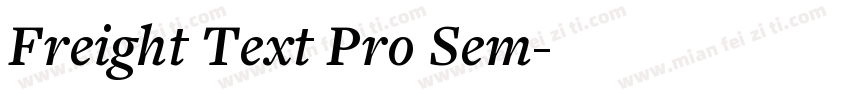 Freight Text Pro Sem字体转换